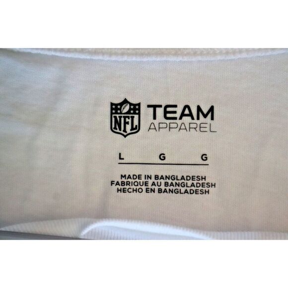 NFL Team Apparel 047-21-7785 Women’s Sz Large White Patriots Long Sleeve T-Shirt - Picture 4 of 7